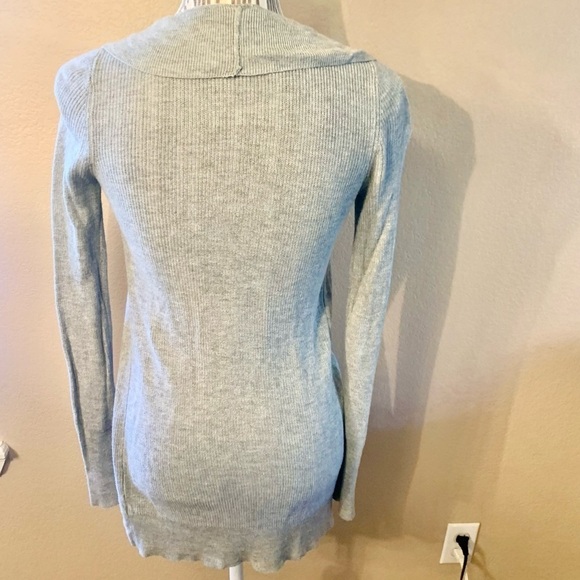 Open Cardigan XS A New Day Grey Lightweight Open Sweater Viscose Nylon Modal - Picture 9 of 10
